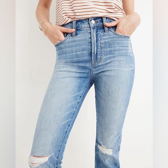Madewell The Perfect Vintage Cropped Jean in Parnell Medium Wash Women’s Size 27 - Picture 10 of 16